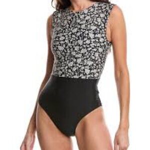 Floral Black Women's Swimsuit SUMMERSALT surf one piece